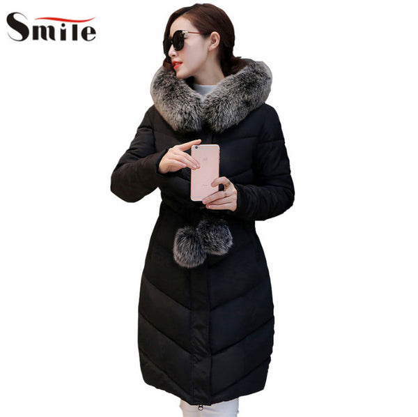 Women Winter Jackets 2016 Womens Extra Large Size Winter Jackets and Coats Woman Elegant Down Parka Coat Jacket with Fur Collar